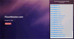 Desktop Screenshot of floormaster.com
